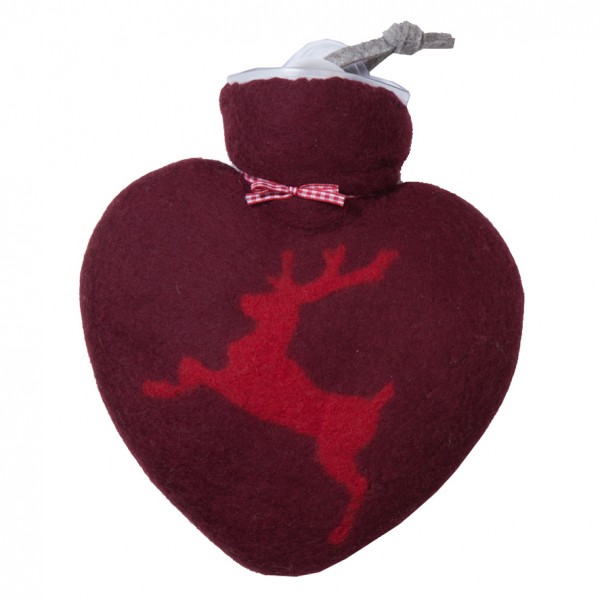 Wärmflasche mit springendem Hirsch